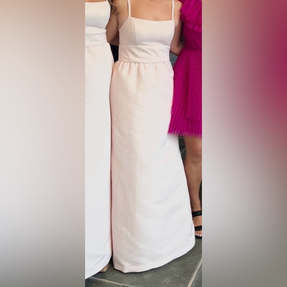 Amsale Blush Pink Wedding Dress